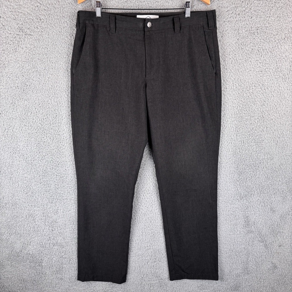 Bluffworks Pants Mens 36x32 Black Chino Commuter Work Play Lightweight Golf